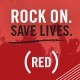 Rock on save lives (Red)